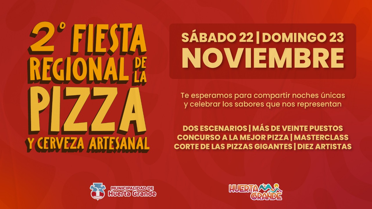 Fiesta Reg. de la Pizza y Cerveza Artesanal