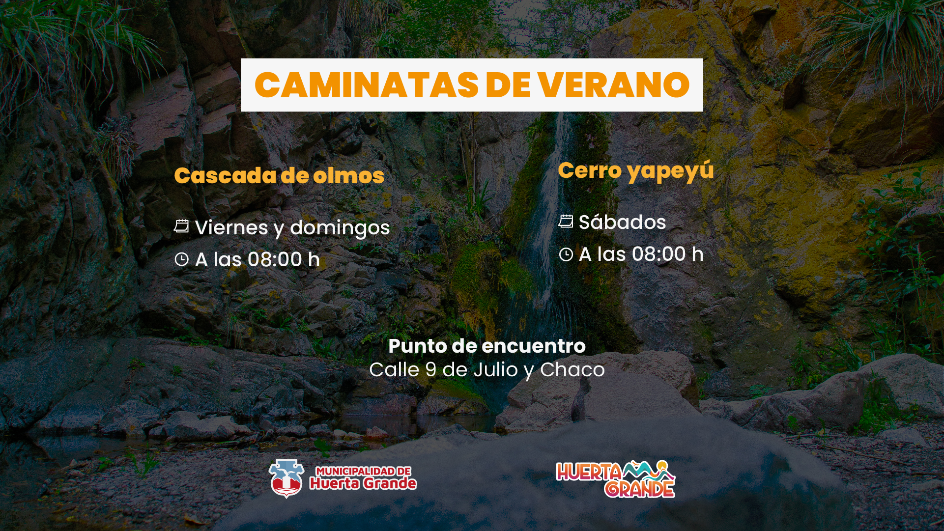 🌞🥾 Caminatas de Verano en Huerta Grande 🌿