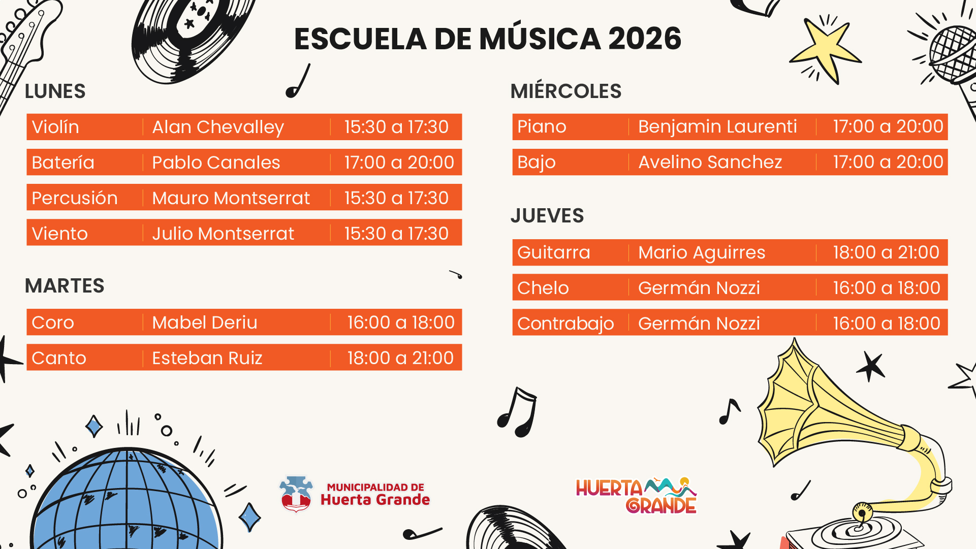 �La m�sica vuelve a sonar en Huerta Grande!